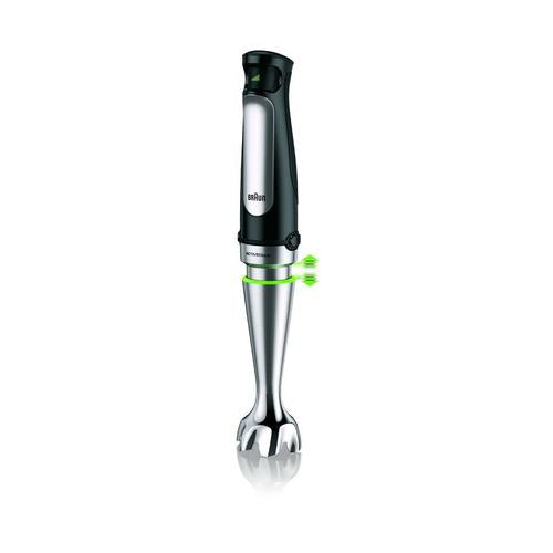 Braun MQ 7000X 0,6 l Staafmixer 1000 W Zwart, Gesatineerd staal
