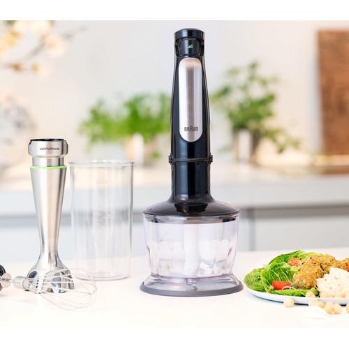 1.000W ActiveBlade Easy SmartSpeed PowerBell+ 500ml hakmolen garde600ml maatbeker EasyClick plus zwart/RVS