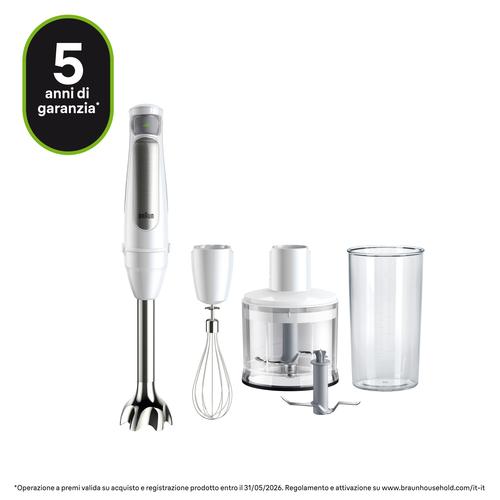 Braun MultiQuick 7 MQ7035IWH 0,6 l Staafmixer 1000 W Roestvrijstaal, Wit