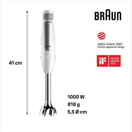 Braun MultiQuick 7 MQ7035IWH 0,6 l Staafmixer 1000 W Roestvrijstaal, Wit
