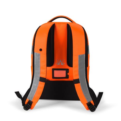 DICOTA Hi-Vis V2 rugzak Oranje Polyethyleentereftalaat (PET), Thermoplastic polyurethaan (TPU)