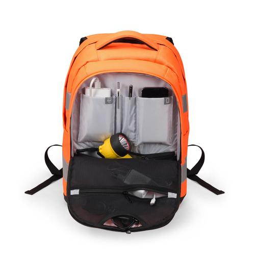 DICOTA Hi-Vis V2 rugzak Oranje Polyethyleentereftalaat (PET), Thermoplastic polyurethaan (TPU)