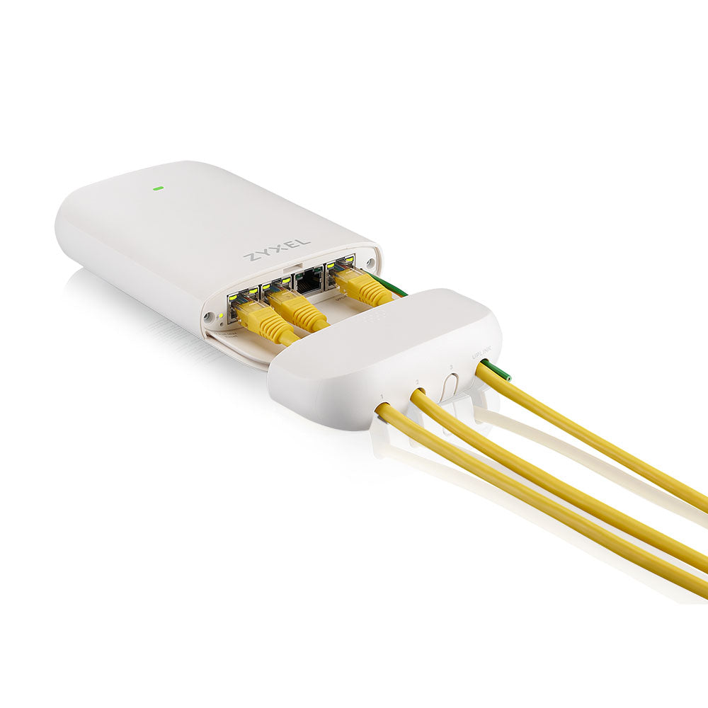 Zyxel PoE12-3PD 4 x 1Gb port PoE extender. 45W PoE budget IP55 rated (outdoor)