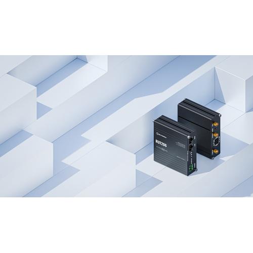 Teltonika RUT206 INDUSTRIAL draadloze router Fast Ethernet Single-band (2.4 GHz) 4G Zwart