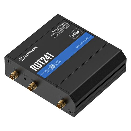 Teltonika RUT241 eSIM | Industrieller 4G-LTE-Router | Cat 4, 2x RJ45 100Mb/s, eSIM Router voor mobiele netwerken
