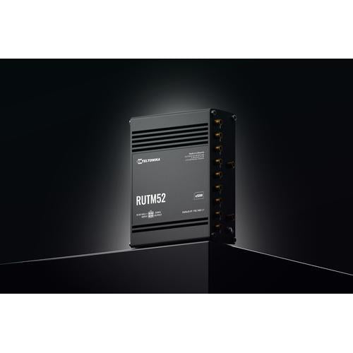 Teltonika RUTM52100000 draadloze router Gigabit Ethernet Dual-band (2.4 GHz / 5 GHz) 5G Zwart