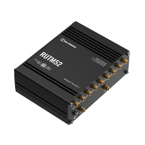 Teltonika RUTM52100000 draadloze router Gigabit Ethernet Dual-band (2.4 GHz / 5 GHz) 5G Zwart