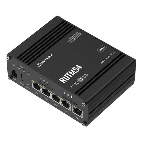 Teltonika RUTM54 draadloze router Gigabit Ethernet Dual-band (2.4 GHz / 5 GHz) 5G Zwart