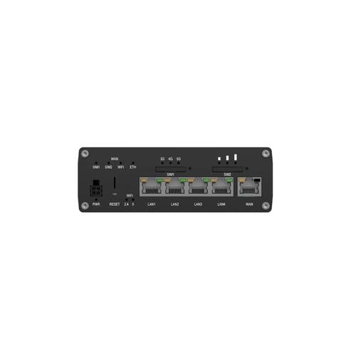 Teltonika RUTM54 draadloze router Gigabit Ethernet Dual-band (2.4 GHz / 5 GHz) 5G Zwart