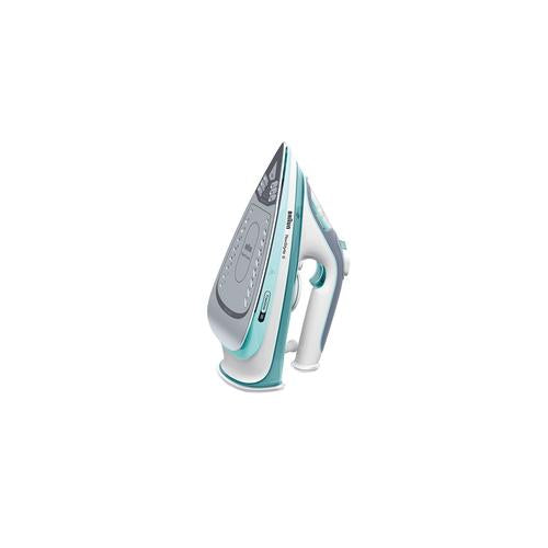 Braun TexStyle 3 SI 5017 GR Stoomstrijkijzer Keramische zoolplaat 2700 W Grijs, Turkoois, Wit