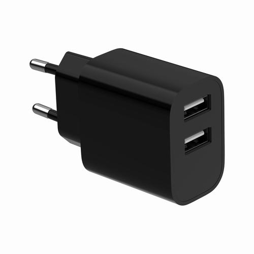 Gembird TA-UC-2A12-01-BK oplader voor mobiele apparatuur Universeel Wit AC Binnen