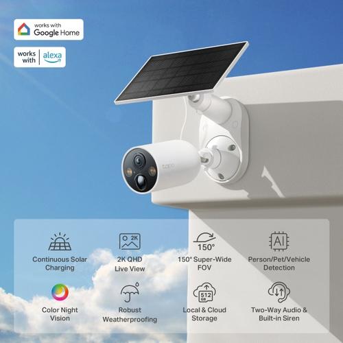 TP-Link Tapo C425 KIT Kogel (vorm) IP-beveiligingscamera Buiten 2560 x 1440 Pixels Plafond/muur