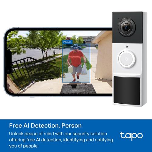 TP-Link Tapo D210 intercomsysteem 3 MP Zwart, Wit