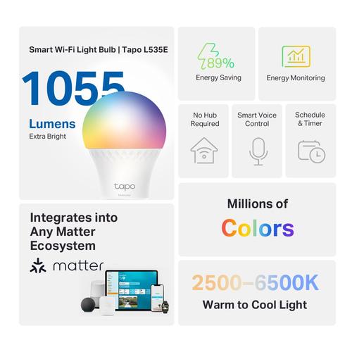TP-Link Tapo L535E Intelligente verlichting Wi-Fi/Bluetooth