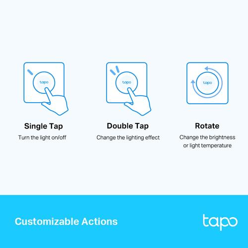 TP-Link Tapo S200D Extern Slimme dimmer Wit
