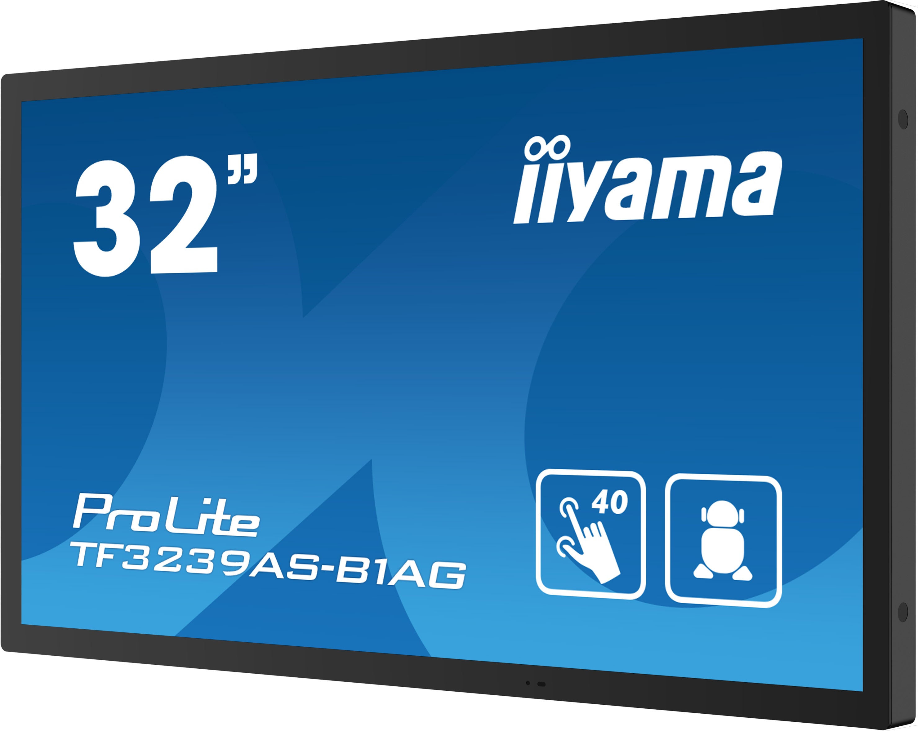 32iW LCD Bonded Projective Capacitive 40-Points Touch Full HD Bezel Free IPS / Open Frame / AG