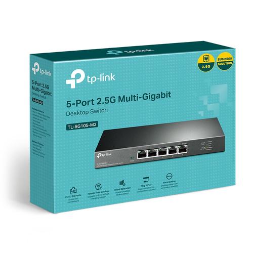 TP-Link TL-SG105-M2 netwerk-switch Unmanaged 2.5G Ethernet (100/1000/2500) Zwart