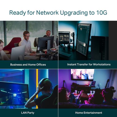 TP-Link TL-SX1008 netwerk-switch Unmanaged 10G Ethernet (100/1000/10000) 1U Zwart