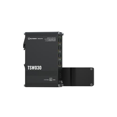 Teltonika NETWORKS TSW030 8-Port Ethernet Switch Unmanaged Fast Ethernet (10/100) Zwart