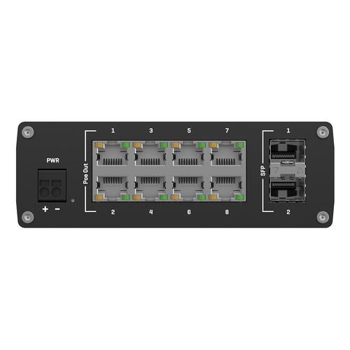 Teltonika TSW200 Unmanaged Gigabit Ethernet (10/100/1000) Power over Ethernet (PoE) Zwart