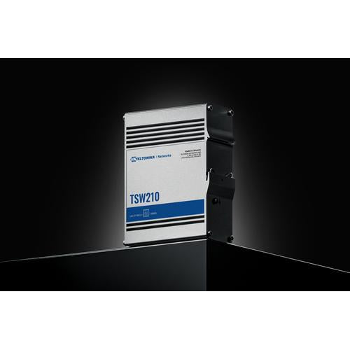 TSW210 Ethernet switch offers a combination of Gigabit Ethernet and SFP. 8x Ethernet ports enable connecting multiple devices to the network quickly and easily.