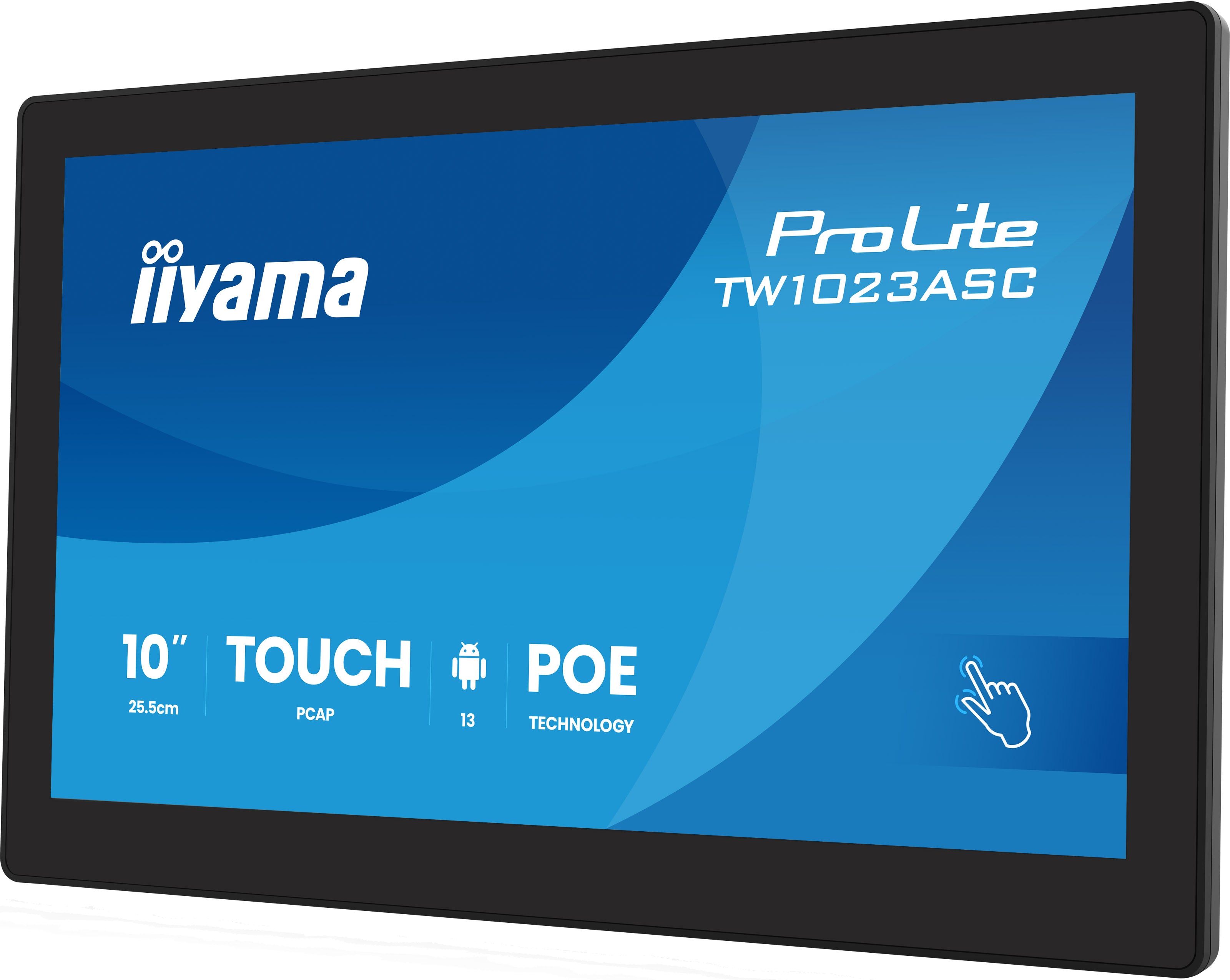 10 1i LCD Panel-PC with Android and PoE Projective Capacitive BezelFree 10-Points Touch Screen 1280 x 800 IPS panel LED Bl. Flat BezelFree Glass Front Anti-fi