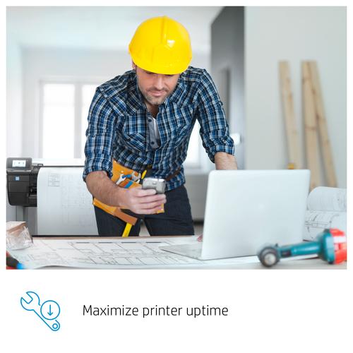 HP 5 jaar onsite hardwaresupport op de volgende werkdag voor DesignJet T525-36