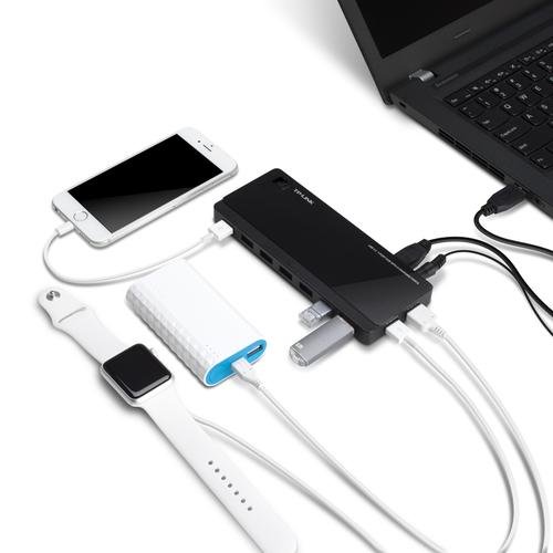 TP-Link UH720 interface hub USB 3.2 Gen 1 (3.1 Gen 1) Micro-B 5000 Mbit/s Zwart