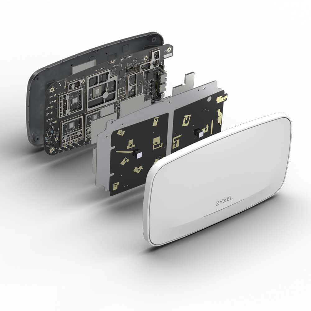 WBE660S Single Pack 802.11be AP Smart Antenna Standalone / NebulaFlex 1 year Nebula Pro pack license bundled EU and UK exclude Power Adaptor