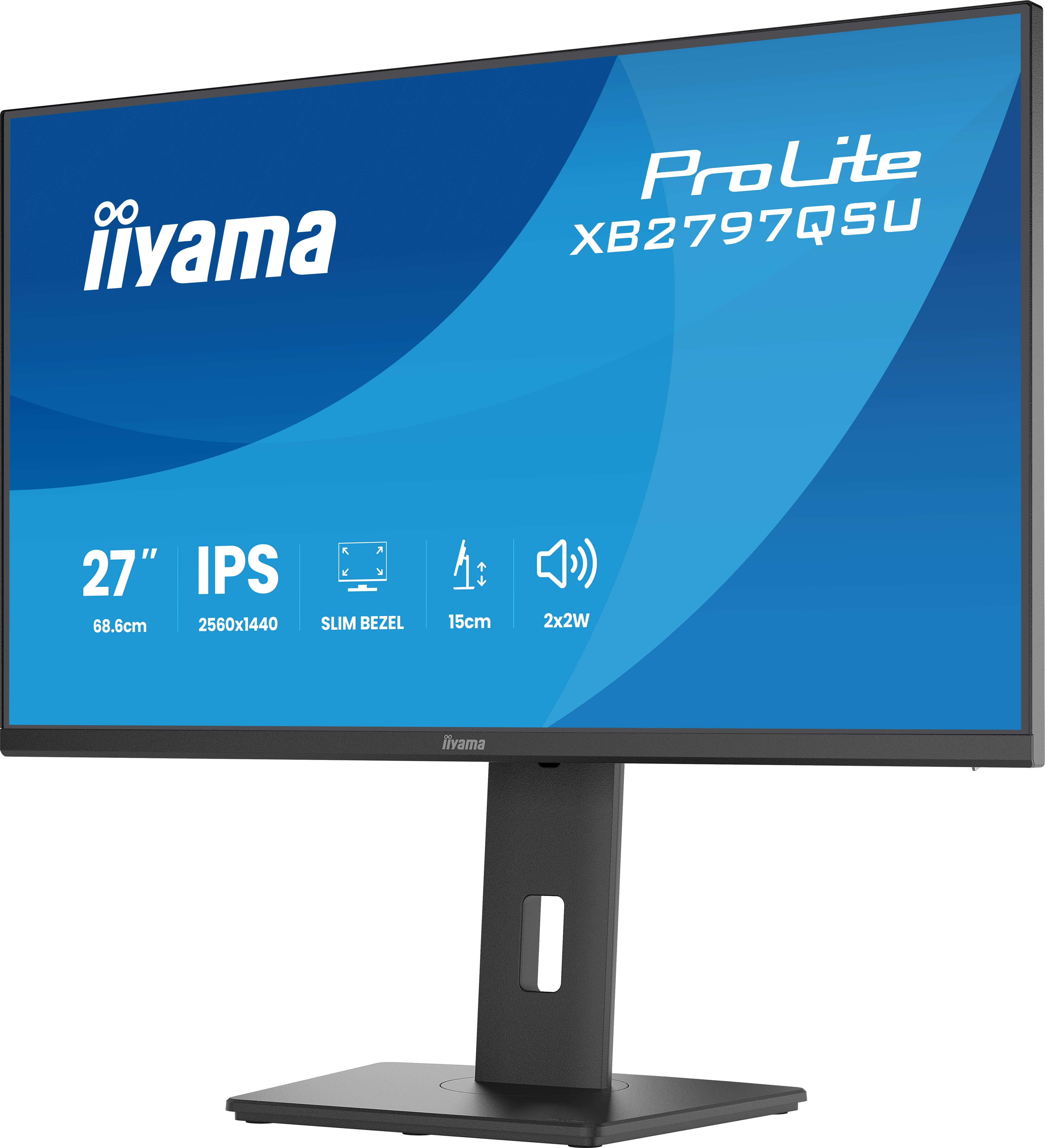 27iWIDE LCD 2560 x 1440 QHD IPS panel LED Bl. Adaptive Sync USB-Hub(2xOut v3.2 + 2xUSB-C(5 Watt)) Pivot Height Adjust 350 cd/m 1000: 1Static Contrast 80.000.000