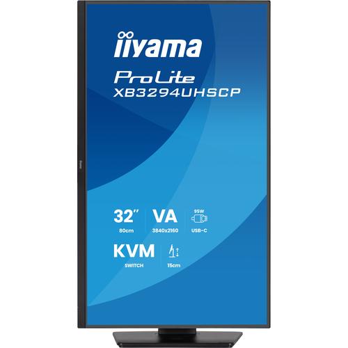 32iWIDE LCD 3840 x 2160 4K UHD VA panel LED Bl. USB-Hub (2xOut v3.2 +2xUSB-C(7 5 Watt)) Adaptive Sync Pivot Height Adjust.(15cm) 400cd/m3000:1 Static Contrast.