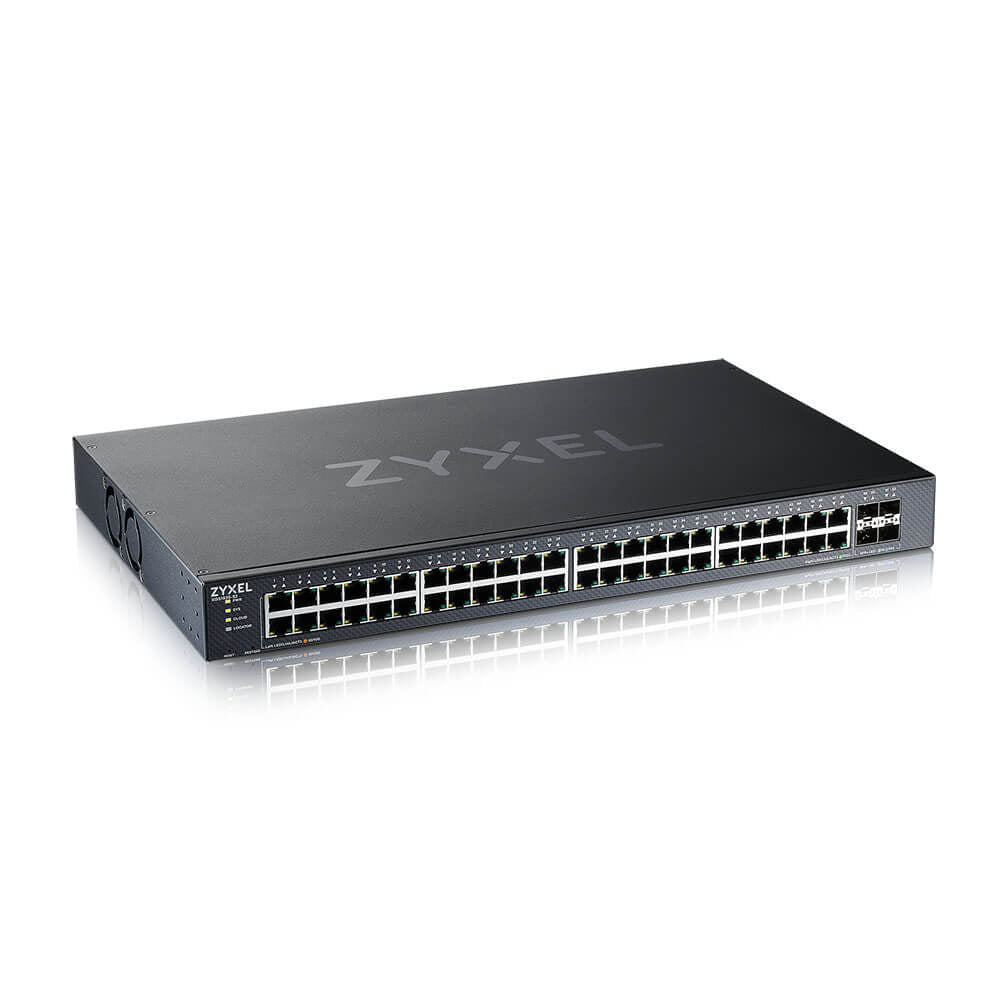 XGS1935-52 52 Port Smart Managed Switch48x Gigabit Copper and 4x 10G SFP+ hybrid mode standalone or NebulaFlex Cloud