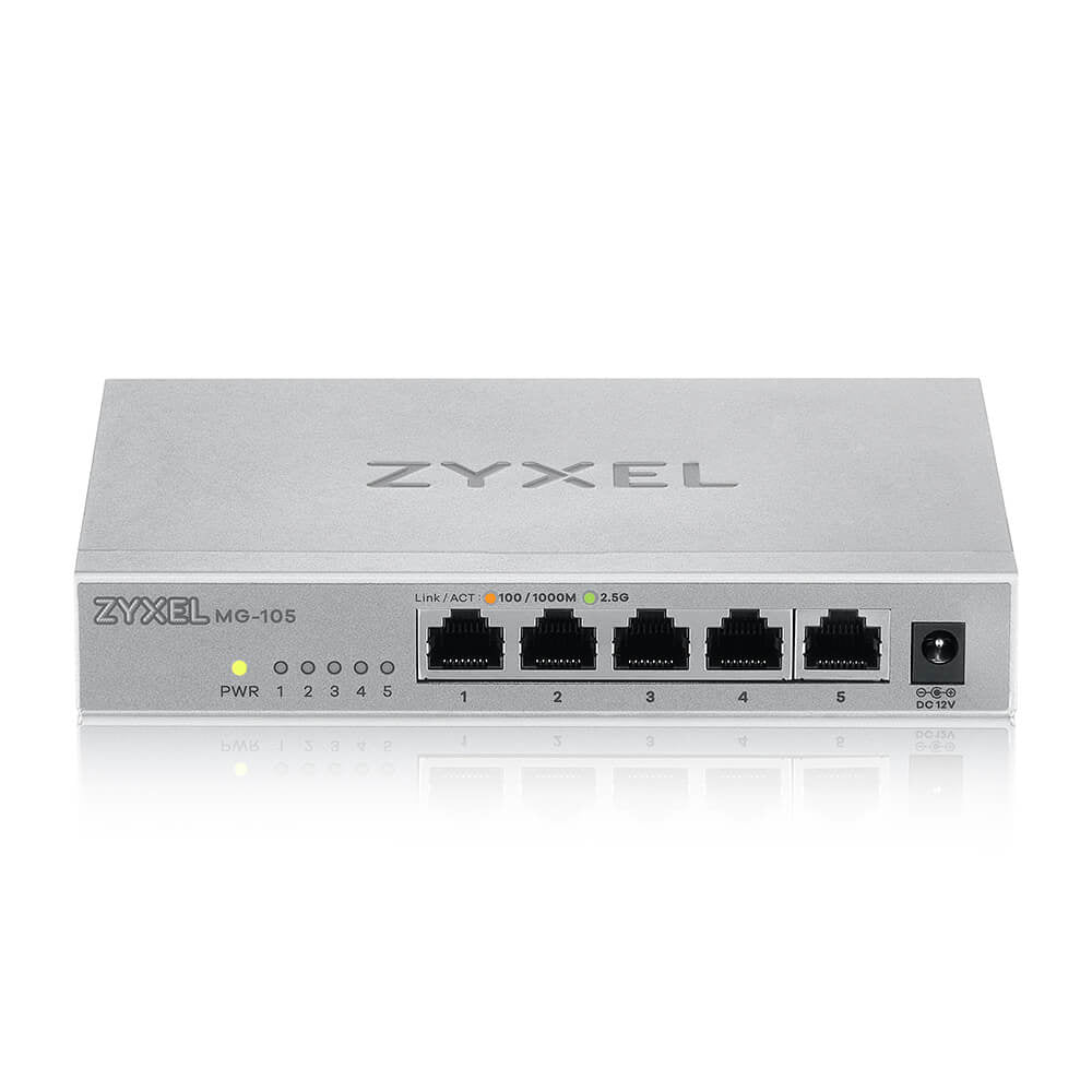 Zyxel XMG-105 5 Ports 2 5G + 1 SFP+ MultiGig unmanaged Desktop Switch