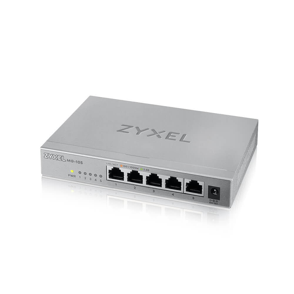 Zyxel XMG-105 5 Ports 2 5G + 1 SFP+ MultiGig unmanaged Desktop Switch