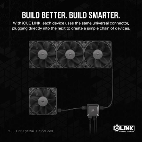 Corsair CORSAIR RX Series iCUE LINK RX140 140mmFan Dual Fan Kit