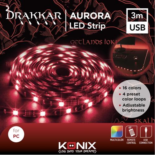 Konix KX DK AURORA LED STRIP 3M USB