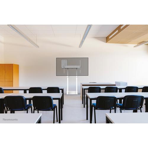 Neomounts Neomounts Move Lift Motorised Wall Stand incl. storage box 10 cm. Wheels VESA 100x100 up to 800x600