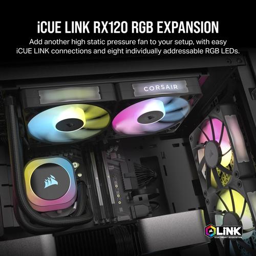 Corsair CORSAIR RX RGB Series iCUE LINK RX120 RGB 120mm RGB Fan Single Fan