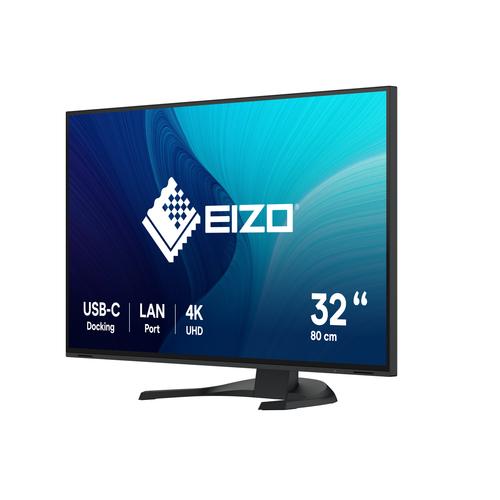 Eizo 31 5 Inch 16:9 3840x2160 350 cd/sqm 178/178 IPS LCD USB-C Display Port 2xHDMI LAN USB hub 2/4 Auto EcoView black cabinet