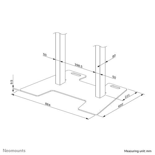 Neomounts Neomounts solid Floor Plate for WL55/FL55-875BL1
