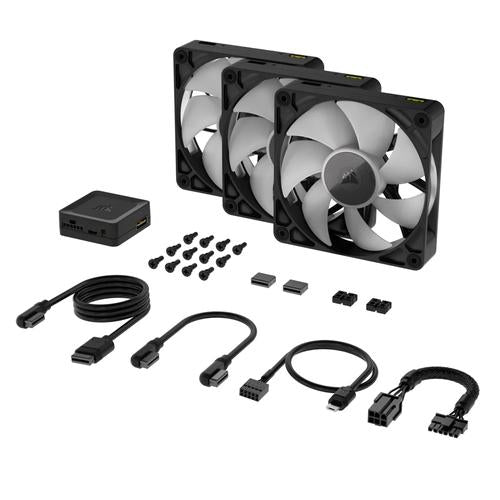 Corsair CORSAIR RX RGB Series iCUE LINK RX120 RGB 120mm RGB Fan Triple Fan Kit