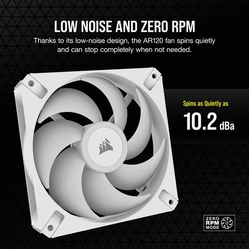 Corsair AR120 White 120mm iCUE RGB Fan ARGB-compatible Triple Pack