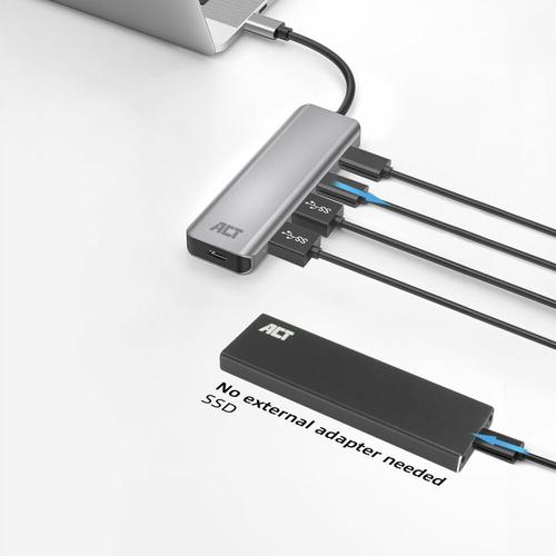 ACT USB-C hub 3.0 2x USB-A 2x USB-C