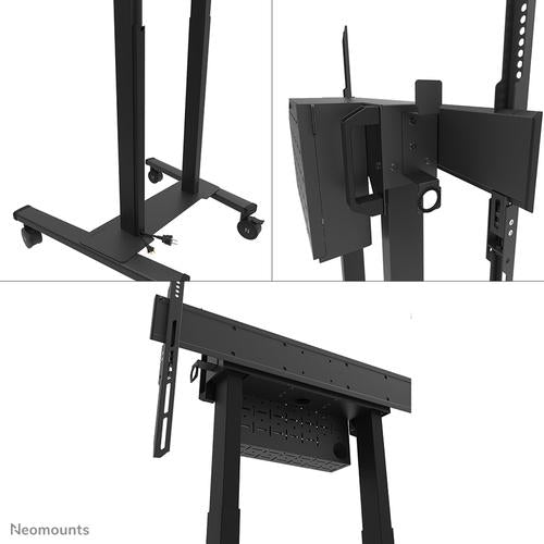 Neomounts Neomounts Move Lift Motorised Mobile Stand incl. storage box 10 cm. Wheels Floor - VESA 100x100 up to 800x600