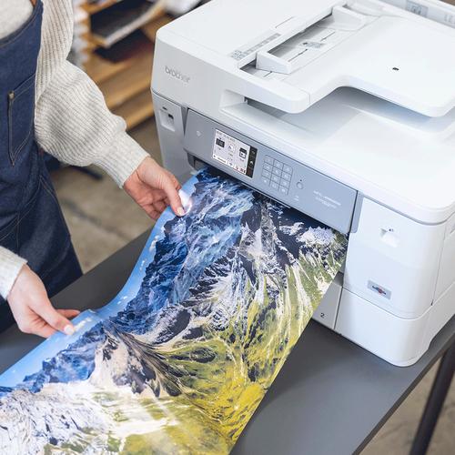 Brother Flatbed/ADF kleur A3/langformaat inkjetprinter/copier/scanner/fax/PC-fax 33K6 35/32 ppm (zwart-wit/kleur) 1200x4800 dpi512MB USB host USB 2.0