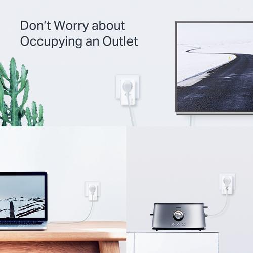 TP-Link AV1000 2-Port Gigabit Passthrough Powerline Starter  Kit
