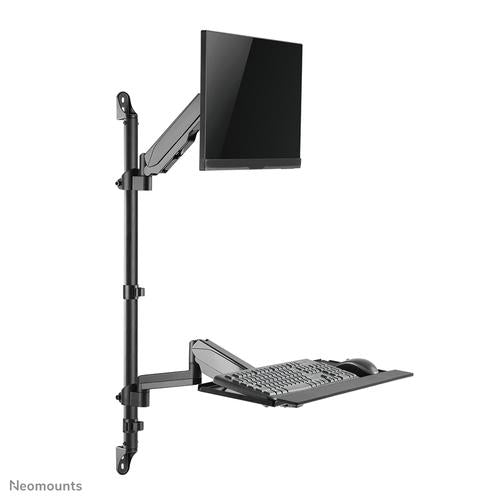 Neomounts Neomounts wall mounted sit-stand workstation (Screen Keyboard & Mouse)